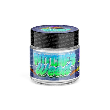 Witches Weed Glass Jars Pre - Labeled - 3.5grams (1/8oz)
