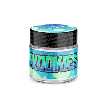 Wookies Glass Jars Pre - Labeled - 3.5grams (1/8oz)