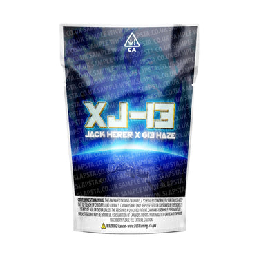 XJ - 13 Mylar Pouches Pre - Labeled - 3.5g (1/8oz)