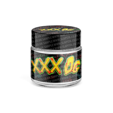 XXX OG Glass Jars Pre - Labeled - 3.5grams (1/8oz)