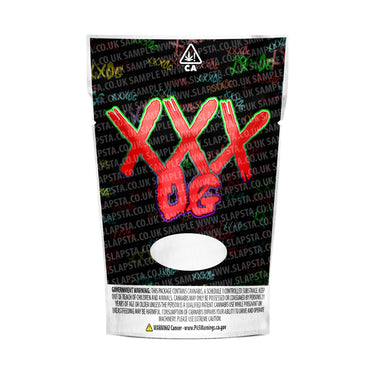 XXX OG Mylar Pouches Pre - Labeled - 3.5g (1/8oz)