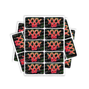 XXX OG Rectangle / Pre - Roll Labels - Pre - Roll (10.16cm x 6.7cm)