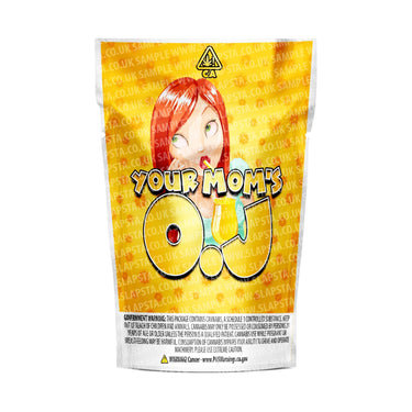 Your Moms OJ Mylar Pouches Pre - Labeled - 3.5g (1/8oz)