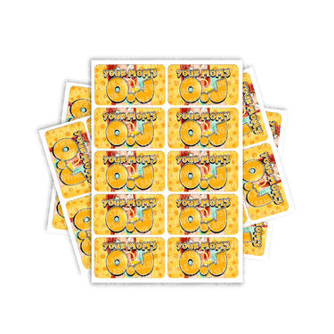 Your Moms OJ Rectangle / Pre - Roll Labels - Pre - Roll (10.16cm x 6.7cm)