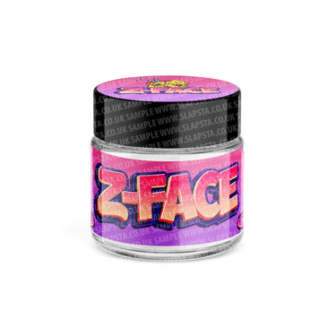 Z Face Glass Jars Pre - Labeled - 3.5grams (1/8oz)