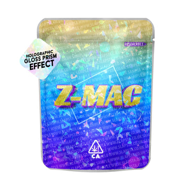 Z Mac SFX Mylar Pouches Pre - Labeled - 3.5g (1/8oz)
