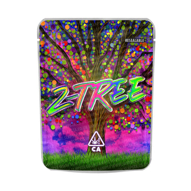 Z Tree Mylar Pouches Pre - Labeled - 3.5g (1/8oz)