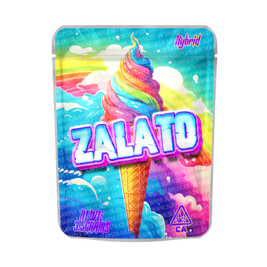 Zalato Mylar Pouches Pre - Labeled - 3.5g (1/8oz)