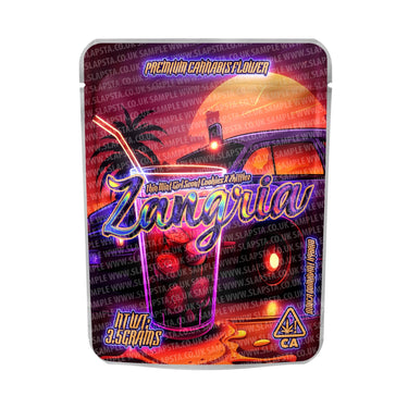 Zangria Mylar Pouches Pre - Labeled - 3.5g (1/8oz)