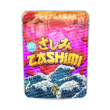 Zashimi Mylar Pouches Pre - Labeled - 3.5g (1/8oz)
