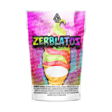 Zerblatos Mylar Pouches Pre - Labeled - 3.5g (1/8oz)