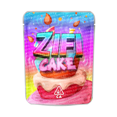 Zifi Cake Mylar Pouches Pre - Labeled - 3.5g (1/8oz)