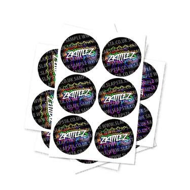 Zkittlez Circular Stickers - 2.5cm