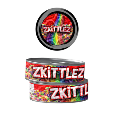 Zkittlez Pre - Labeled 3.5g Self - Seal Tins - 60pcs