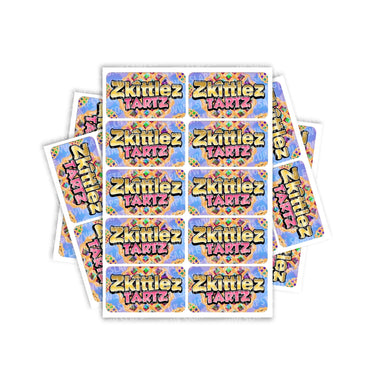 Zkittlez Tart Rectangle / Pre - Roll Labels - Pre - Roll (10.16cm x 6.7cm)