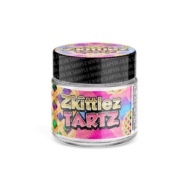 Zkittlez Tartz Glass Jars Pre - Labeled - 3.5grams (1/8oz)