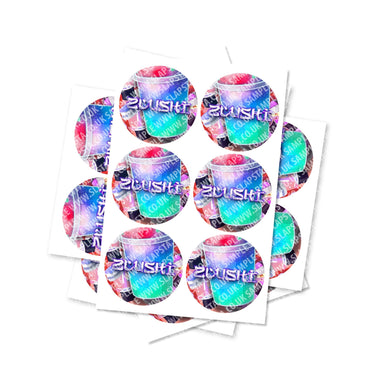 Zlushi Circular Stickers - 2.5cm / 25pcs