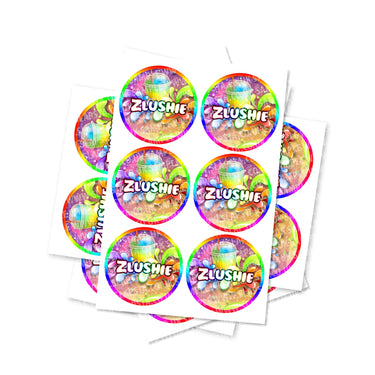 Zlushie Circular Stickers - 2.5cm