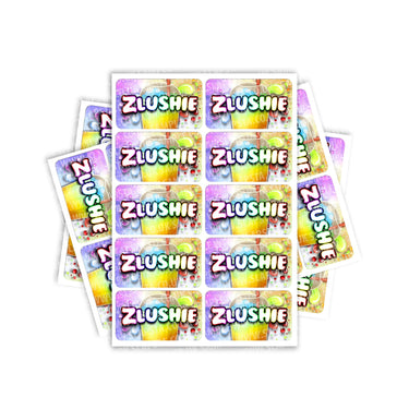 Zlushie Rectangle / Pre - Roll Labels - Pre - Roll (10.16cm x 6.7cm)