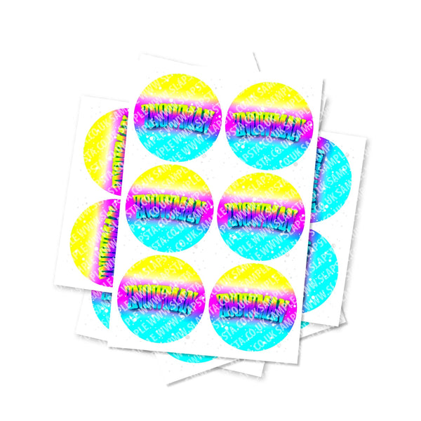 Znowman Circular Stickers - SLAPSTA