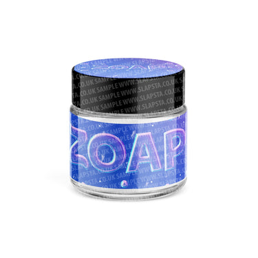 Zoap Glass Jars Pre - Labeled - 3.5grams (1/8oz)