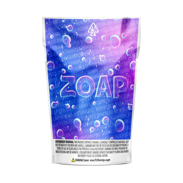 Zoap Mylar Pouches Pre-Labeled - 3.5g (1/8oz) / No / 16pcs