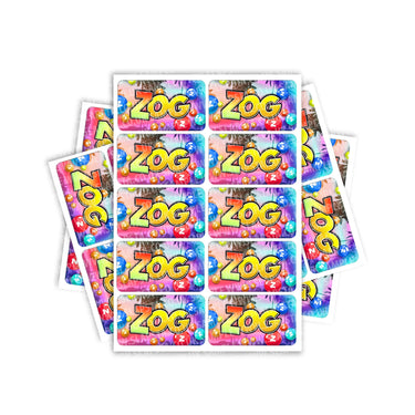 Zog Rectangle / Pre - Roll Labels - Pre - Roll (10.16cm x 6.7cm)