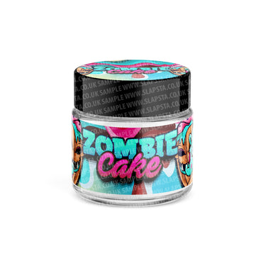 Zombie Cake Glass Jars Pre - Labeled - 3.5grams (1/8oz)