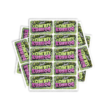 Zombie Kush OG Rectangle / Pre - Roll Labels - Pre - Roll (10.16cm x 6.7cm)