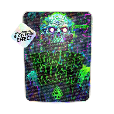 Zombie Kush SFX Mylar Pouches Pre - Labeled - 3.5g (1/8oz)