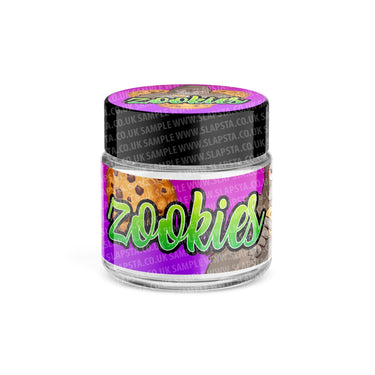 Zookies Glass Jars Pre - Labeled - 3.5grams (1/8oz)