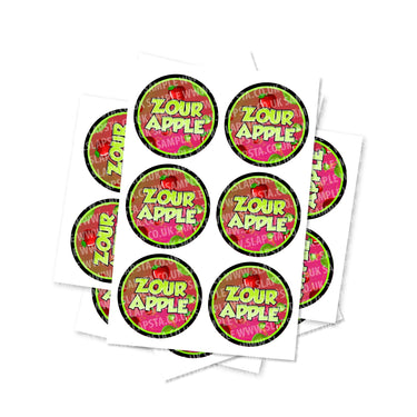 Zour Apple Circular Stickers - 2.5cm
