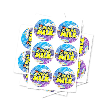 Zreal Milk Circular Stickers - 2.5cm / 25pcs