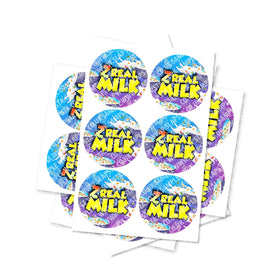 Zreal Milk Circular Stickers