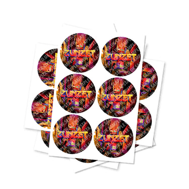 Zunzet Circular Stickers - 2.5cm / 25pcs