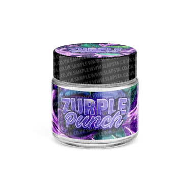 Zurple Punch Glass Jars Pre - Labeled - 3.5grams (1/8oz)