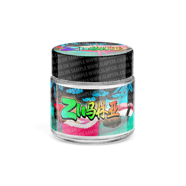 Zushi Glass Jars Pre - Labeled - 3.5grams (1/8oz)