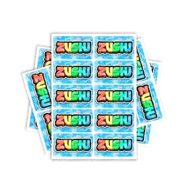 Zushi Rectangle / Pre - Roll Labels - Pre - Roll (10.16cm x 6.7cm)