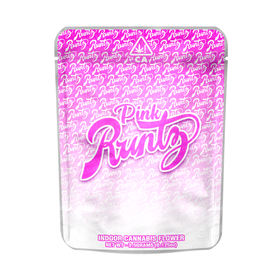 Pink Runts Mylar Pouches Pre-Labeled