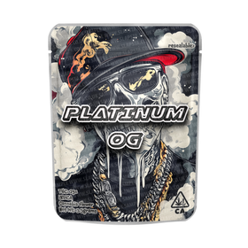 Platinum OG Mylar Pouches Pre-Labeled