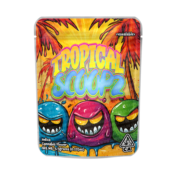 Tropical Scoopz Pouches Pre-Labeled