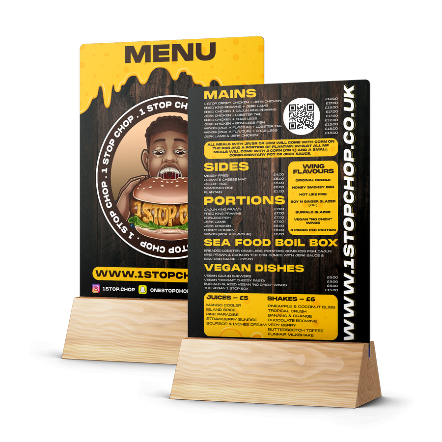 Conception de flyers / menus