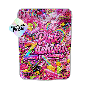 Pink Zashimi Mylar Sticker Packs