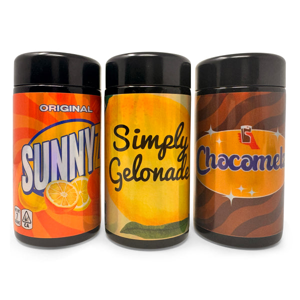 Custom UV Miron Glass Jars 100ml