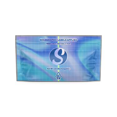 Sacs autocollants Mylar pré-roulés pour appareils de vapotage personnalisés