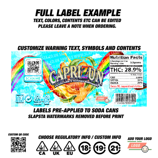 Capri-Zun Plastic Soda Cans