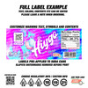 'Hiygo' Cotton Candy Plastic Soda Cans