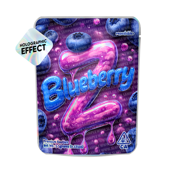 Blueberry Z Holo Mylar Sticker Packs