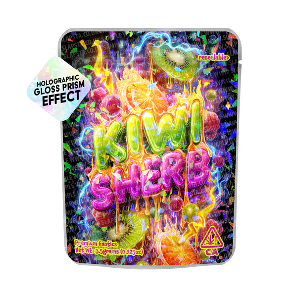 Kiwi Sherb Holo Mylar Sticker Packs