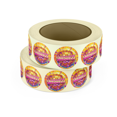 Sunset Sherbet Circular Stickers